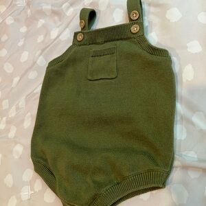 Janie and Jack Olive Knit Baby Outfit